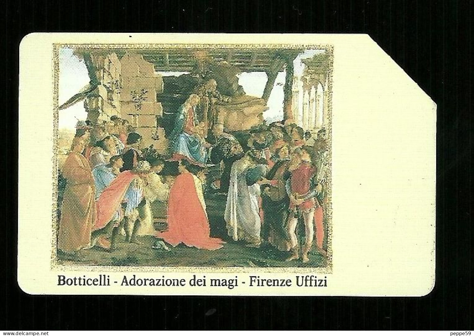 102 Golden - Botticelli Adorazione Dei Magi Da Lire 5.000 Technicard_polaroid - Public Advertising