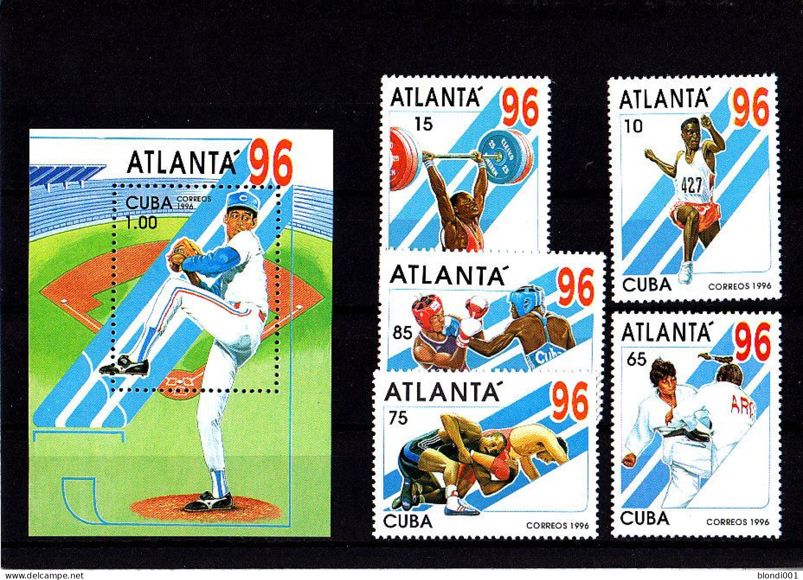 Olympics 1996 - Baseball - Judo - CUBA - S/S+Set MNH - Ete 1996: Atlanta