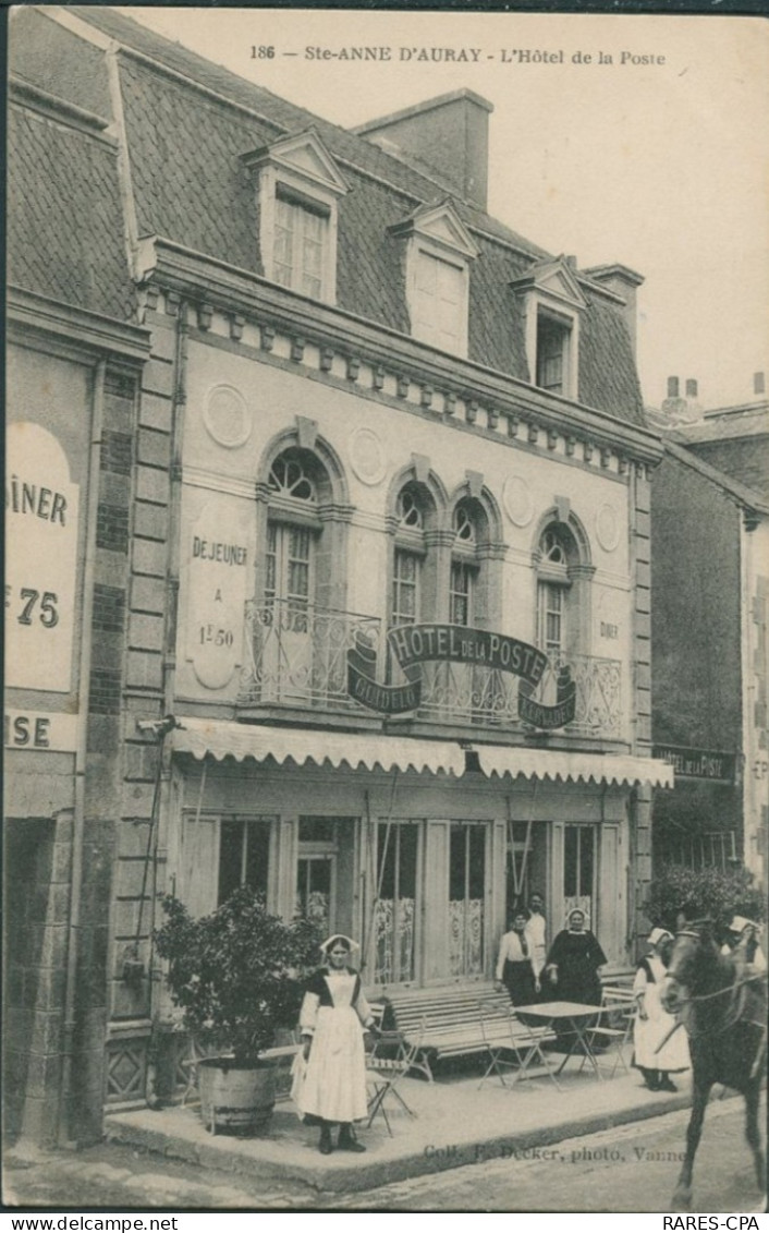56 SAINT ANNE D'AURAY - L'HOTEL DE LA POSTE - TOP RARE - Sainte Anne D'Auray