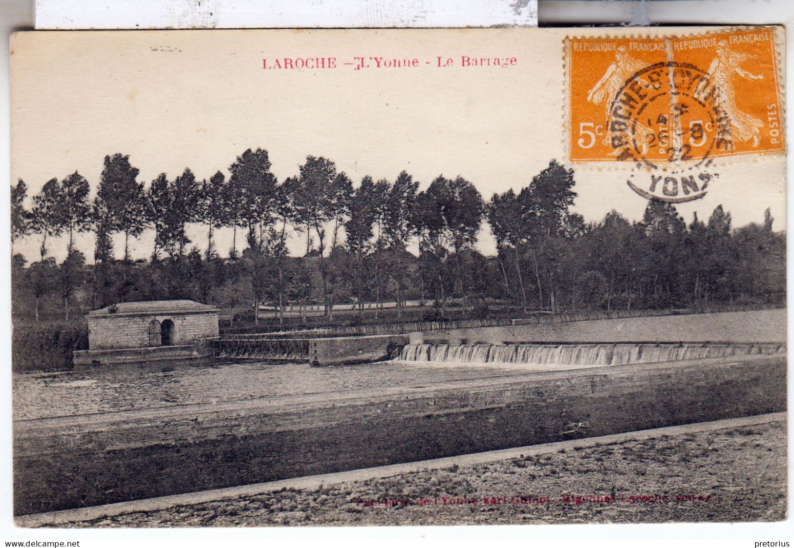 DEPT 89 / LAROCHE - LE BARRAGE - 1922 - Laroche Saint Cydroine