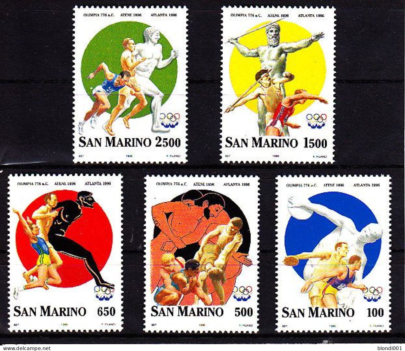 Olympics 1996 - History - SAN MARINO - Set MNH - Ete 1996: Atlanta