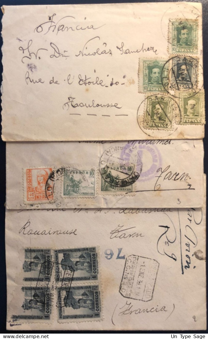 Espagne, Divers Lot De 3 Enveloppes - (B1862) - Briefe U. Dokumente