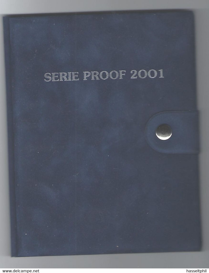 PROOF- Muntenset 2001 In Blauwe Verpakking - MEDAILLESLAG - M/PS10 - FDEC, BU, BE & Münzkassetten