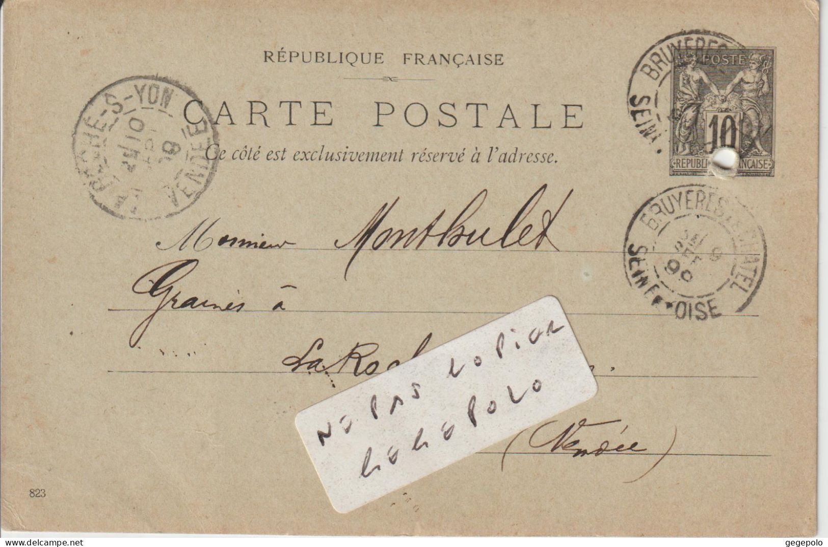 BRUYERES LE CHATEL  - SIMON LOUIS FRERES & Cie - Carte Précurseur De 1899 - Bruyeres Le Chatel