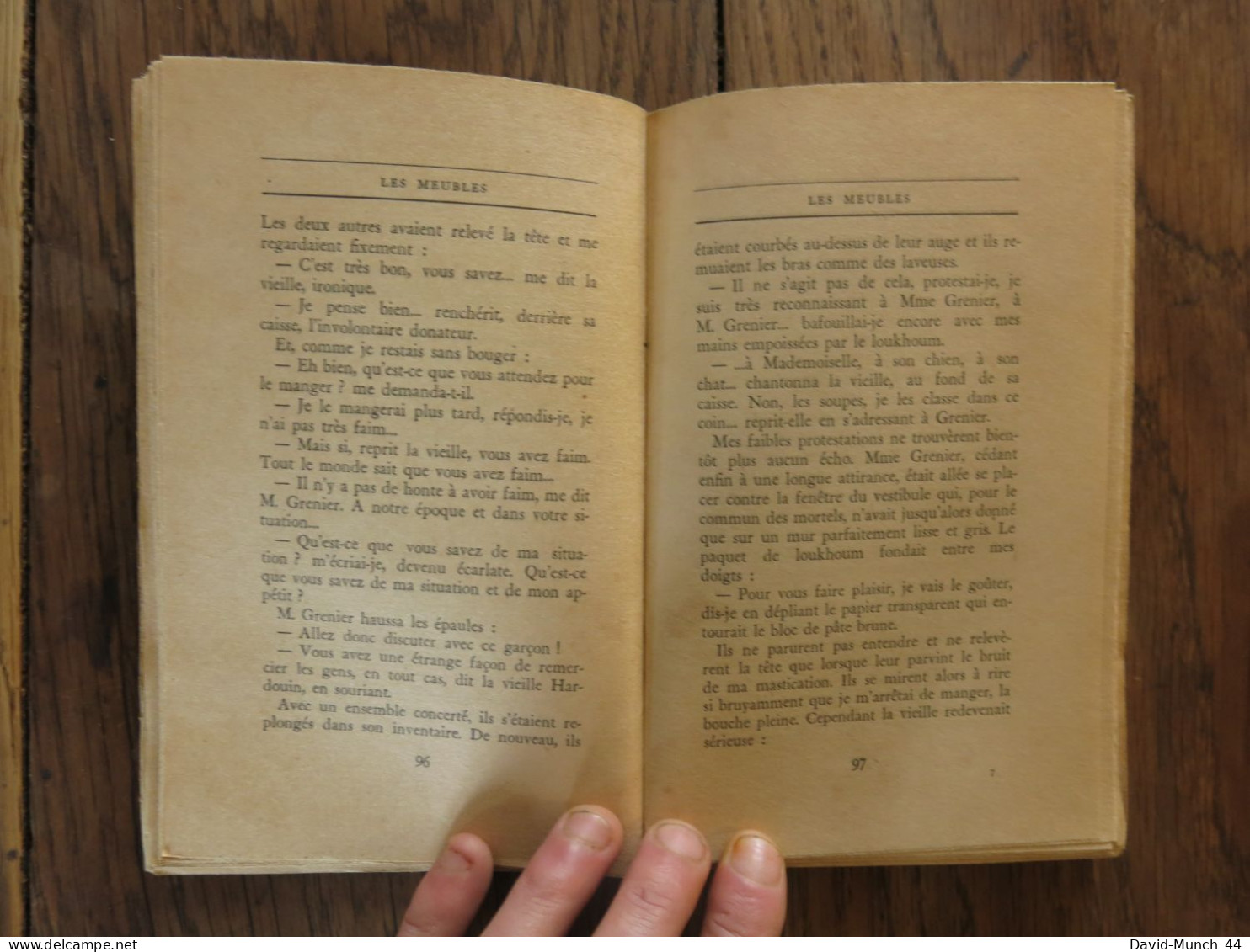 Les Meubles de Pierre Gascar. Gallimard, Nrf. 1949, exemplaire dédicacé par l'auteur