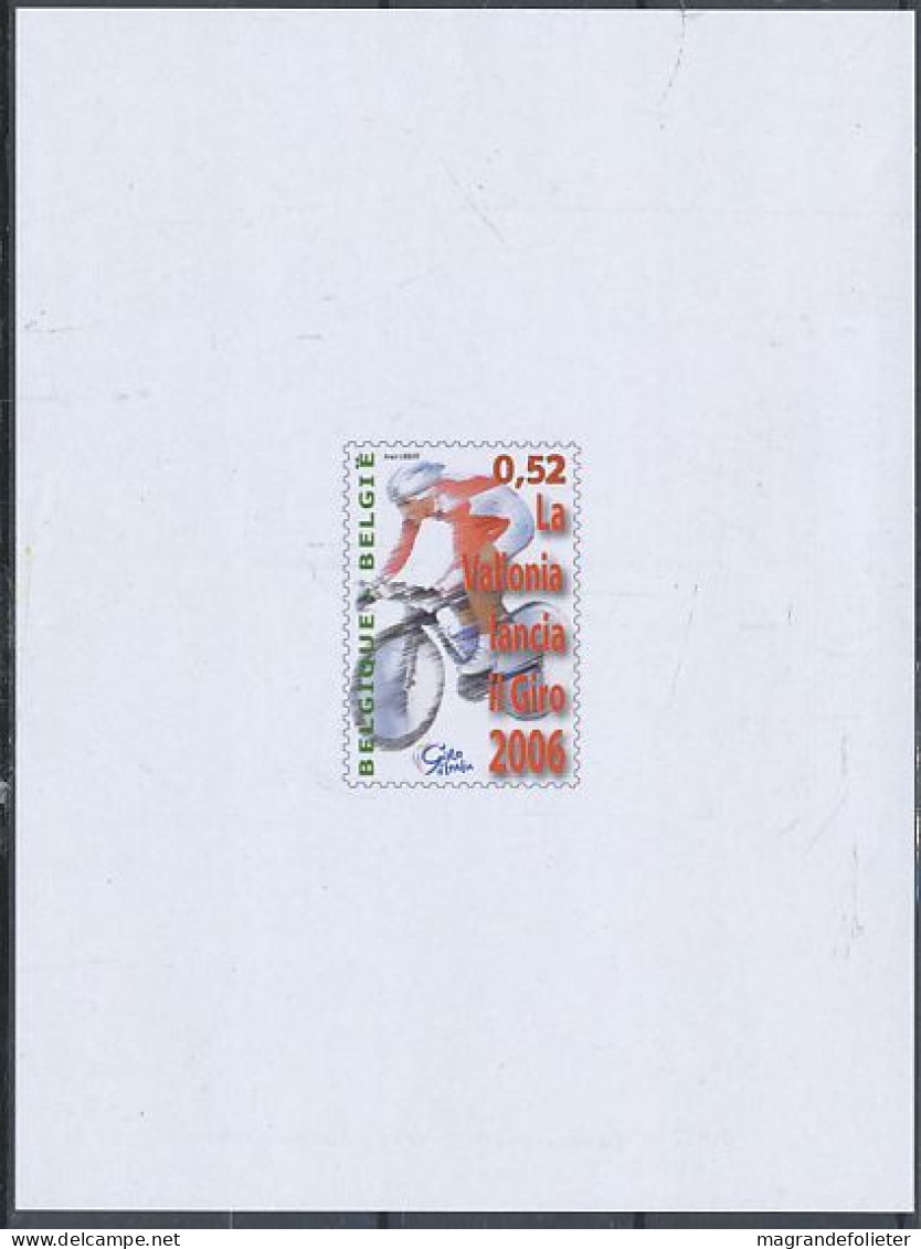 TIMBRE STAMP ZEGEL BELGIQUE PROJET NON ADOPTE GIRO ITALIA 2006 NA 17 EN FRANCAIS - Bozzetti Non Adottati [NA]