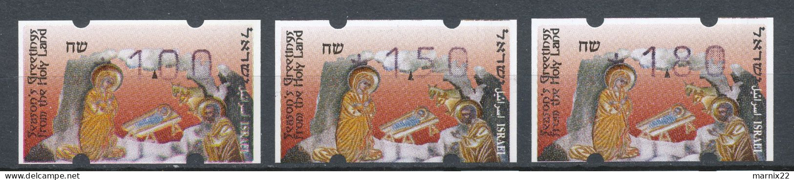 ISRAEL 1995-1998 - FRAMA LABELS - 9 DIFFERENT SETS (30 Labels Together)                                            Hk2 - Franking Labels