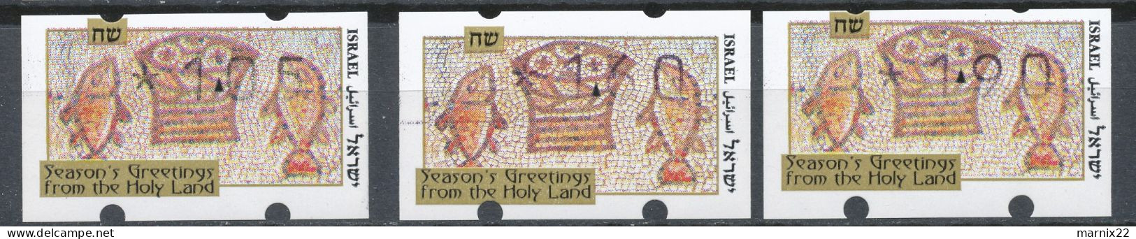 ISRAEL 1995-1998 - FRAMA LABELS - 9 DIFFERENT SETS (30 Labels Together)                                            Hk2 - Vignettes D'affranchissement (Frama)