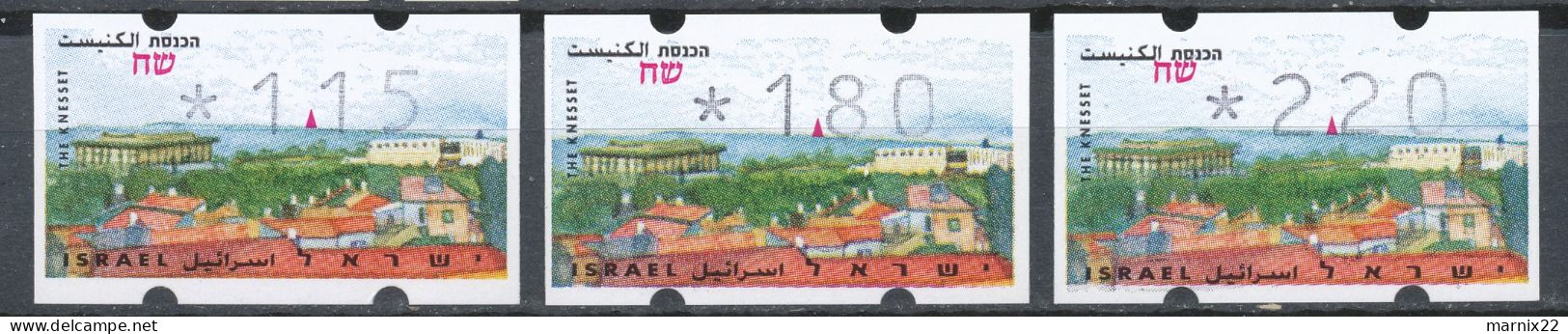 ISRAEL 1995-1998 - FRAMA LABELS - 9 DIFFERENT SETS (30 Labels together)                                            Hk2