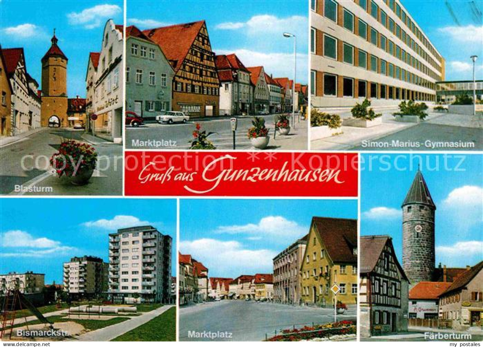 72792657 Gunzenhausen Altmuehlsee Blasturm Marktplatz Simon Marius Gymnasium Fae - Gunzenhausen