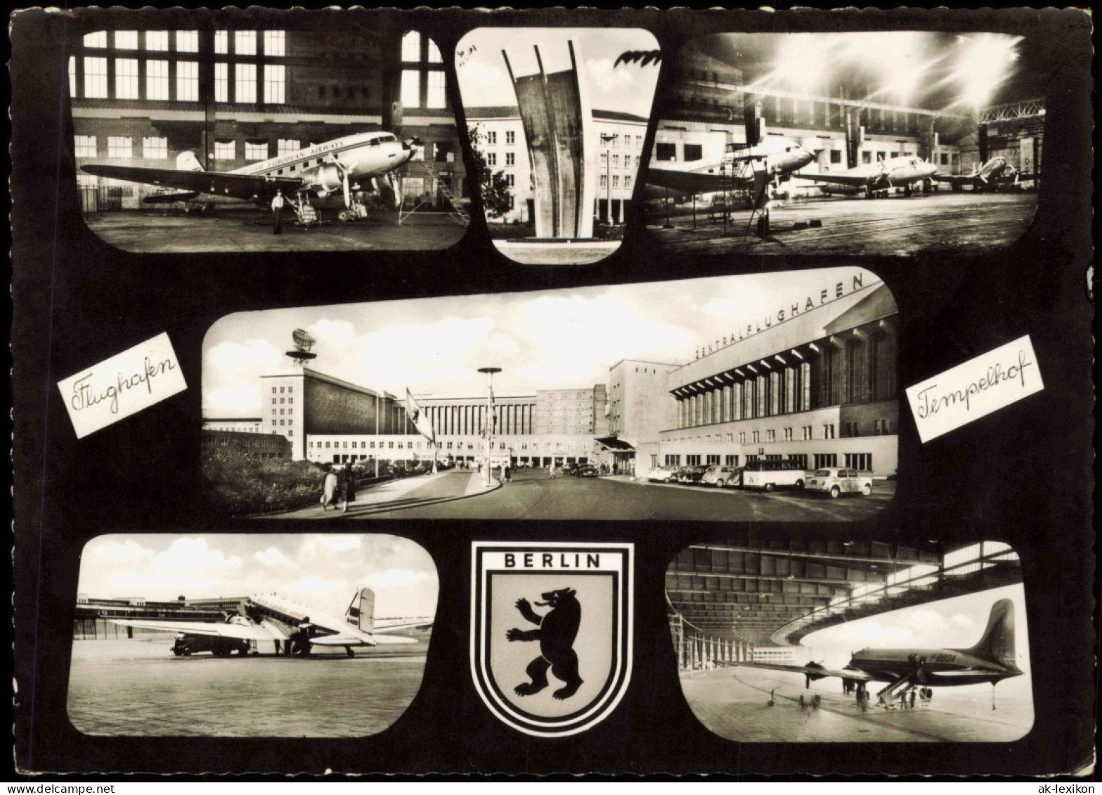 Ansichtskarte Tempelhof-Berlin Flughafen Tempelhof (Airport) 1960 - Tempelhof