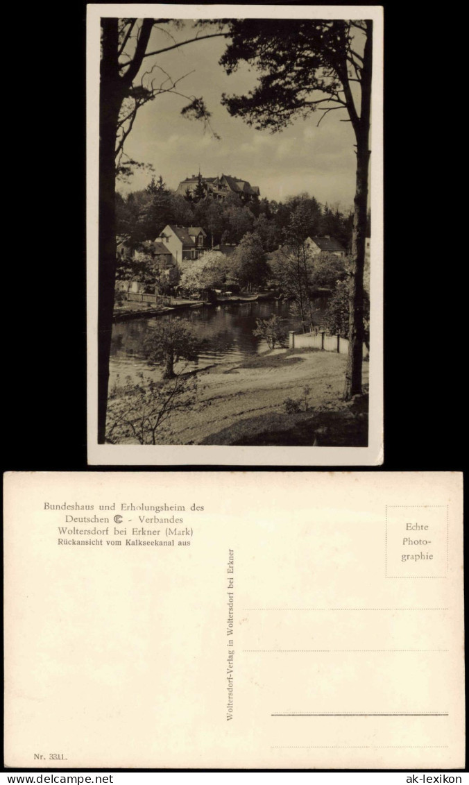 Ansichtskarte Woltersdorf Bundeshaus Und Erholungsheim B Erkner 1940 - Woltersdorf