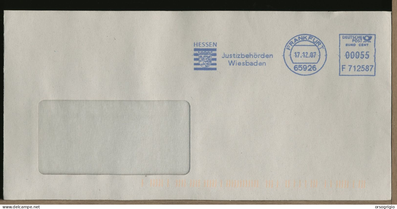 GERMANY - DEUTSCHE -  HESSEN  WIESBADEN  FRANKFURT - Enveloppes