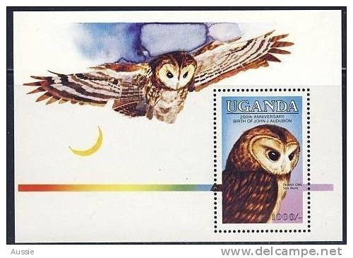 Uganda Ouganda 1985 Yvertn° Bloc  47 *** MNH Oiseaux Vogels Birds Uil Hibou - Uganda (1962-...)