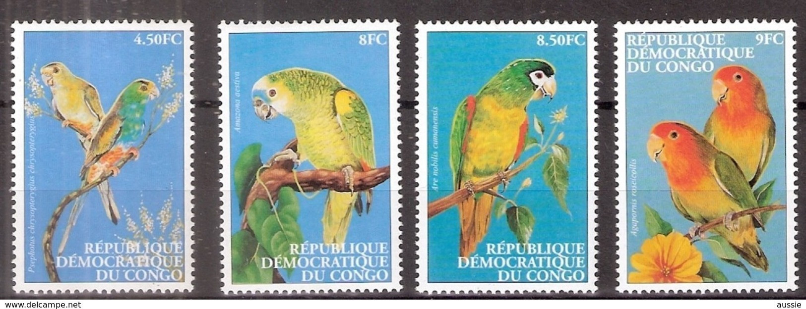 Congo 2000 OBCn° 1831-1834  *** MNH Cote 12,50 Euro Faune Oiseaux Vogels Birds - Nuovi
