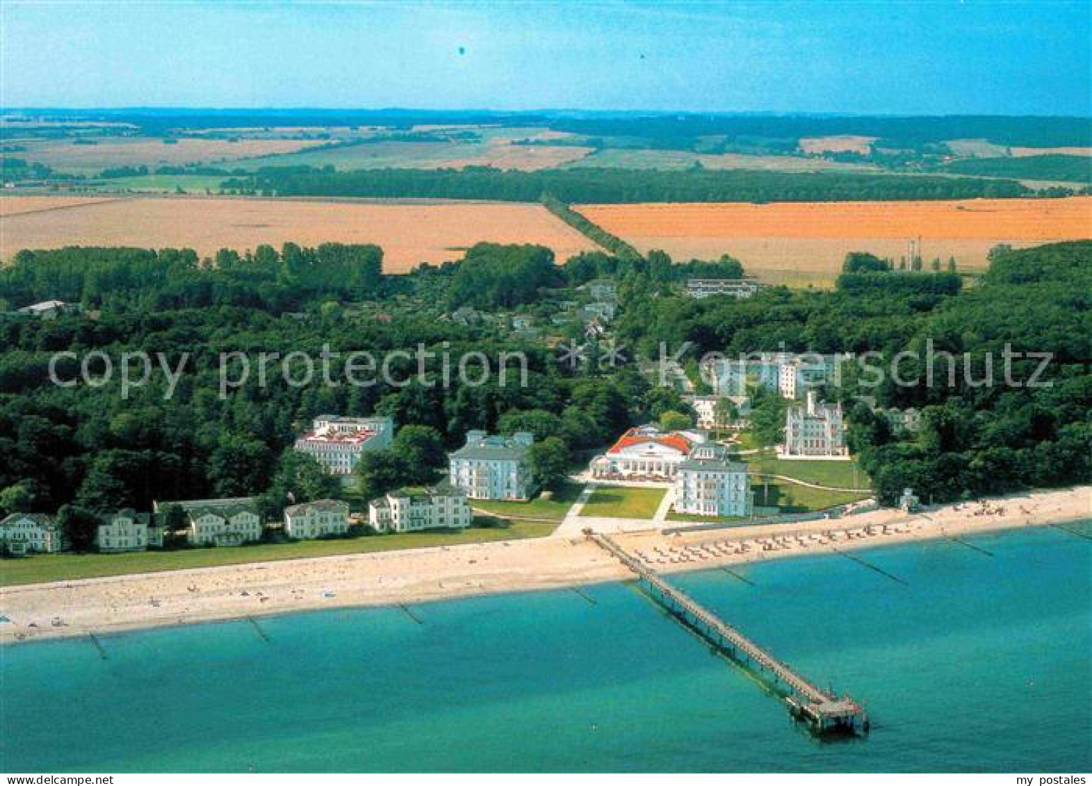 72792312 Heiligendamm Ostseebad Fliegeraufnahme Mit Strand Und Seebruecke Aeltes - Heiligendamm