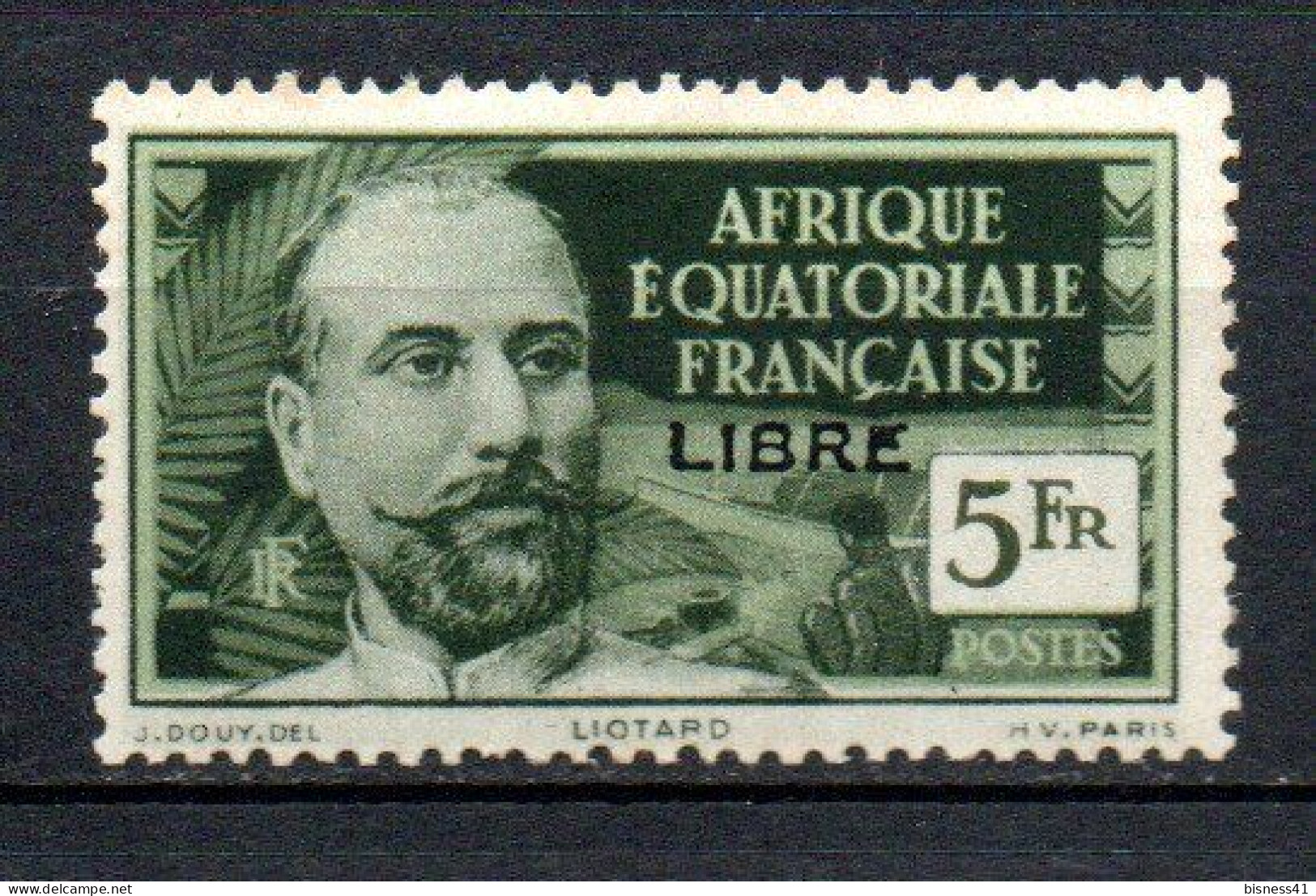 Col41 Colonies AEF Afrique équatoriale Libre N° 125 Neuf XX MNH  Cote 240,00 € - Unused Stamps