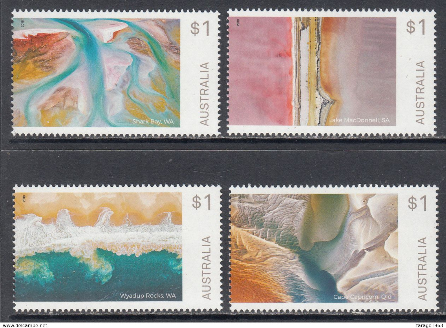 2018 Australia  Art In Nature Complete Set Of 4 MNH @ Below Face Value - Ungebraucht