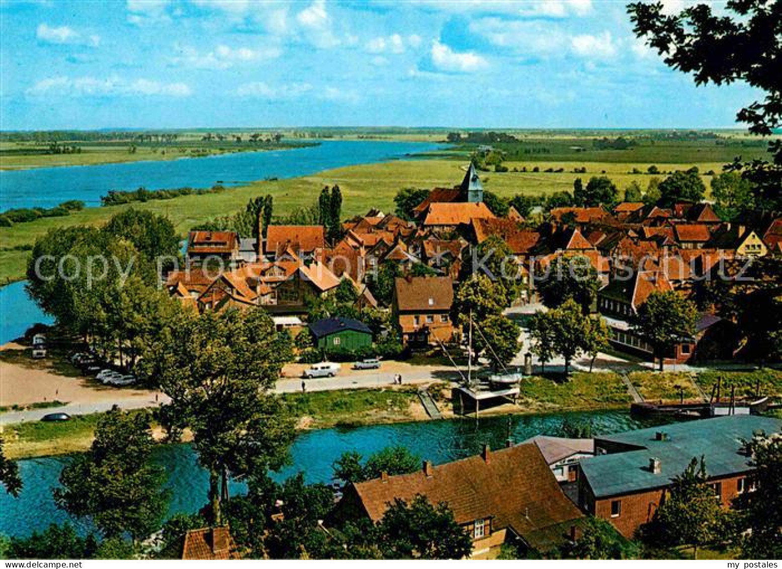 72791789 Hitzacker Elbe Panorama Blick Vom Weinberg Hitzacker (Elbe) - Hitzacker