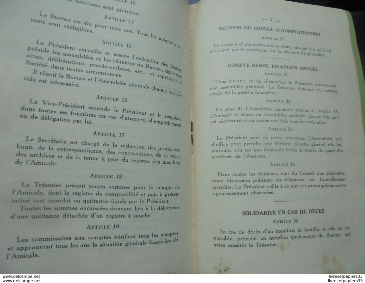 Amicale De La Classe 1919 De Dax Et Ses Environs Status - Aquitaine