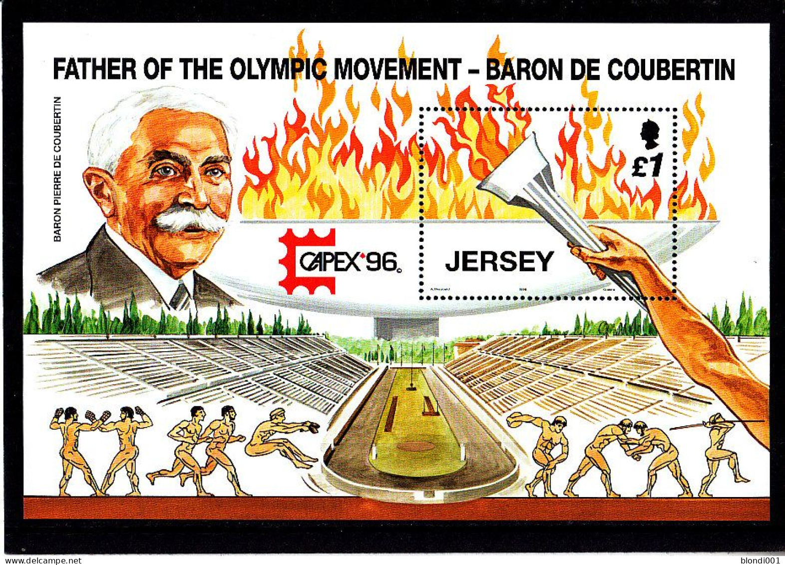 Olympics 1996 - History - JERSEY - S/S MNH - Summer 1996: Atlanta