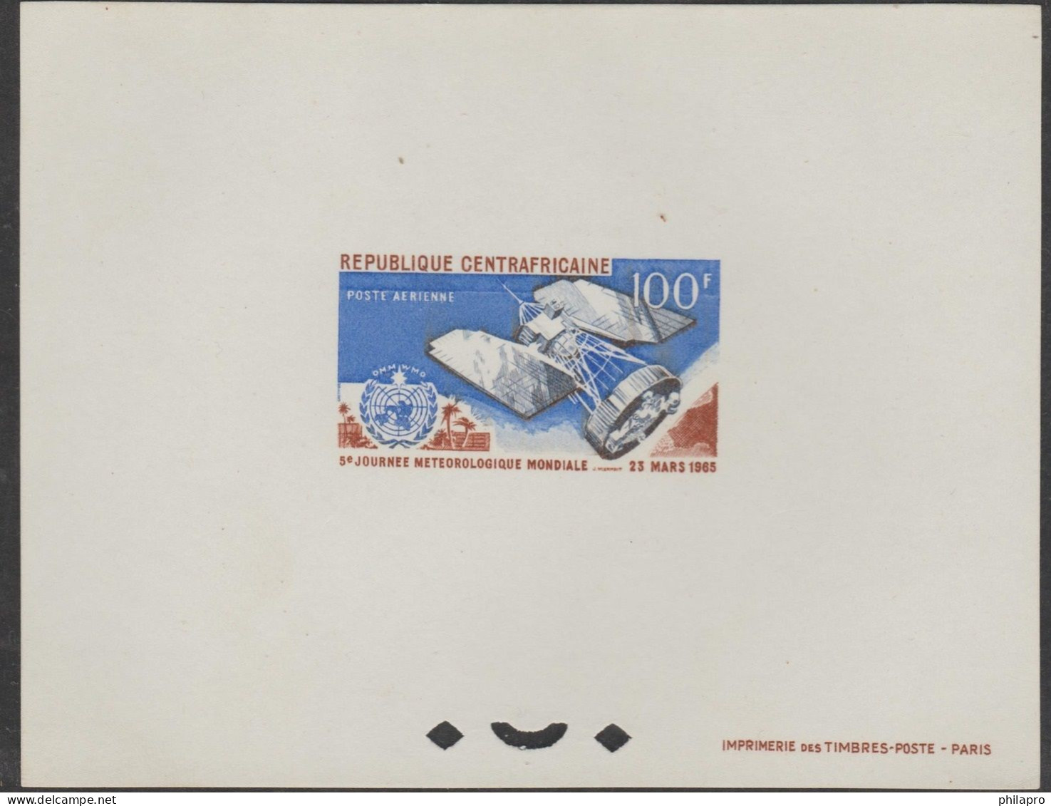 CENTRAFRICAINE  1965-1966  EPREUVE  SPACE   **MNH    Rèf   3921 N+3921 M - Climate & Meteorology