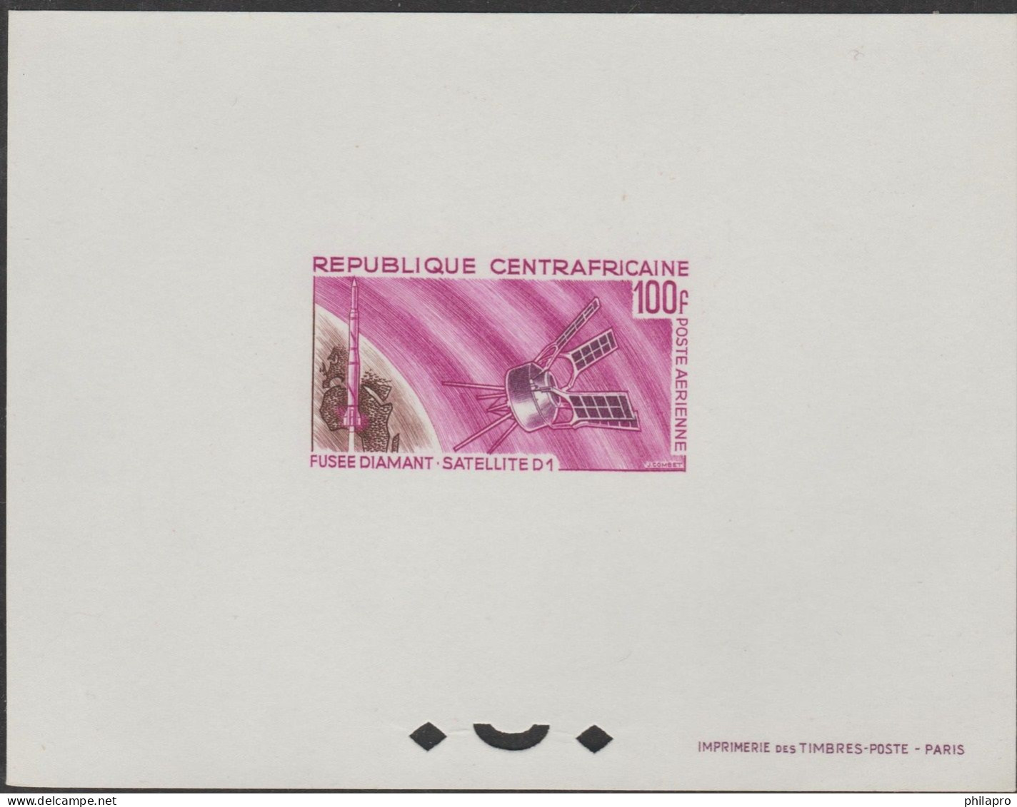 CENTRAFRICAINE  1965-1966  EPREUVE  SPACE   **MNH    Rèf   3921 N+3921 M - Clima & Meteorologia