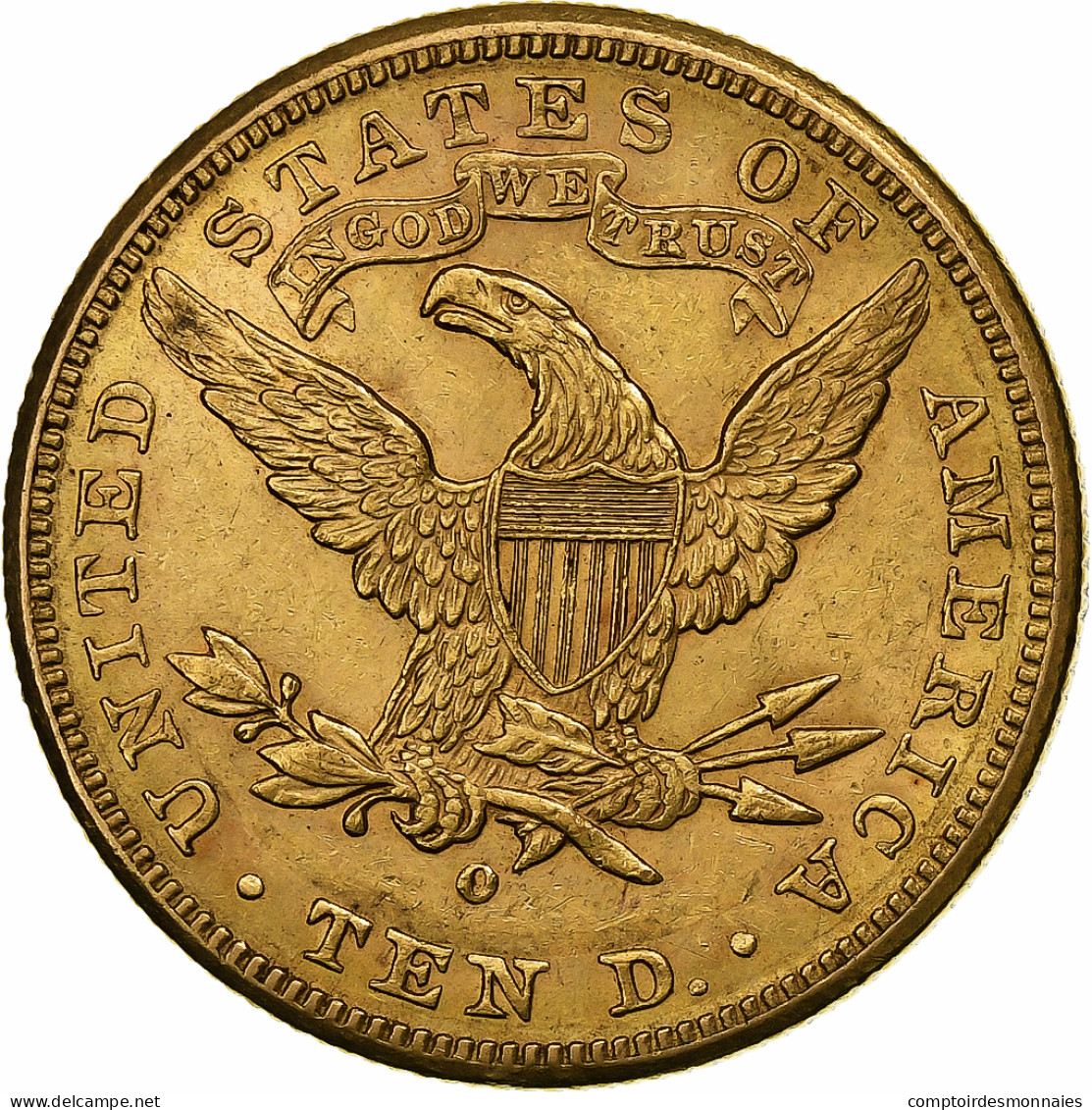 États-Unis, 10 Dollars, Coronet Head, 1897, New Orleans, Très Rare, Or, SUP - 10$ - Eagle - 1866-1907: Coronet Head