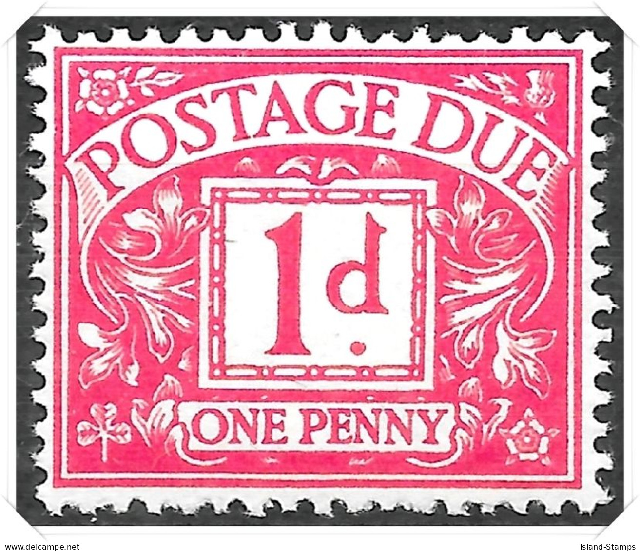 D2 1914 Royal Cypher Postage Dues 1d Carmine Unmounted Mint  Hrd2-d - Portomarken