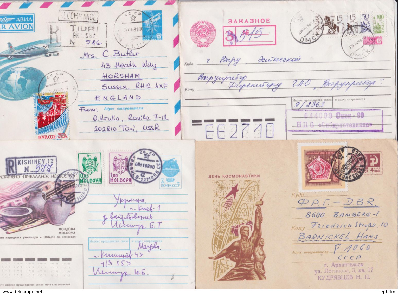 RUSSIE RUSSIA URSS USSR CCCP Beau Lot Varié De 350 Entiers Postaux Postal Stationery Stamp Cover Entier Lettre Timbre EP - Unclassified