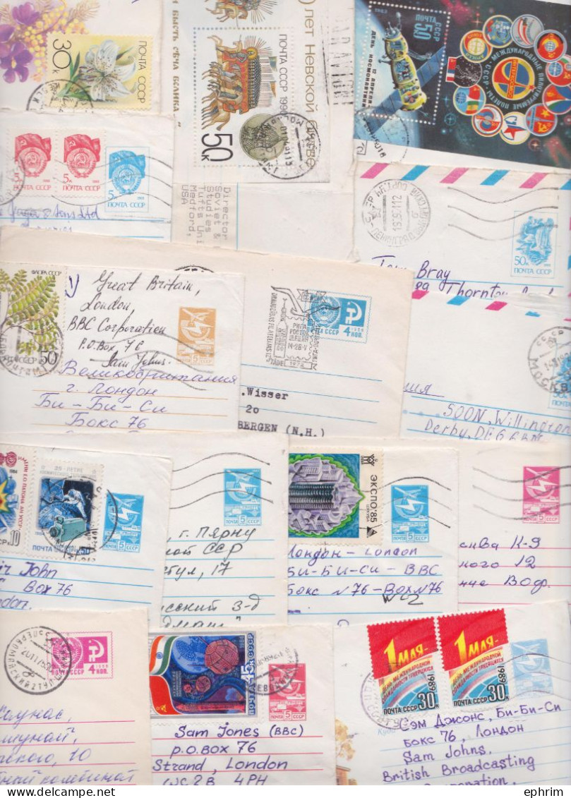 RUSSIE RUSSIA URSS USSR CCCP Beau lot varié de 350 Entiers Postaux Postal Stationery Stamp Cover Entier Lettre Timbre EP