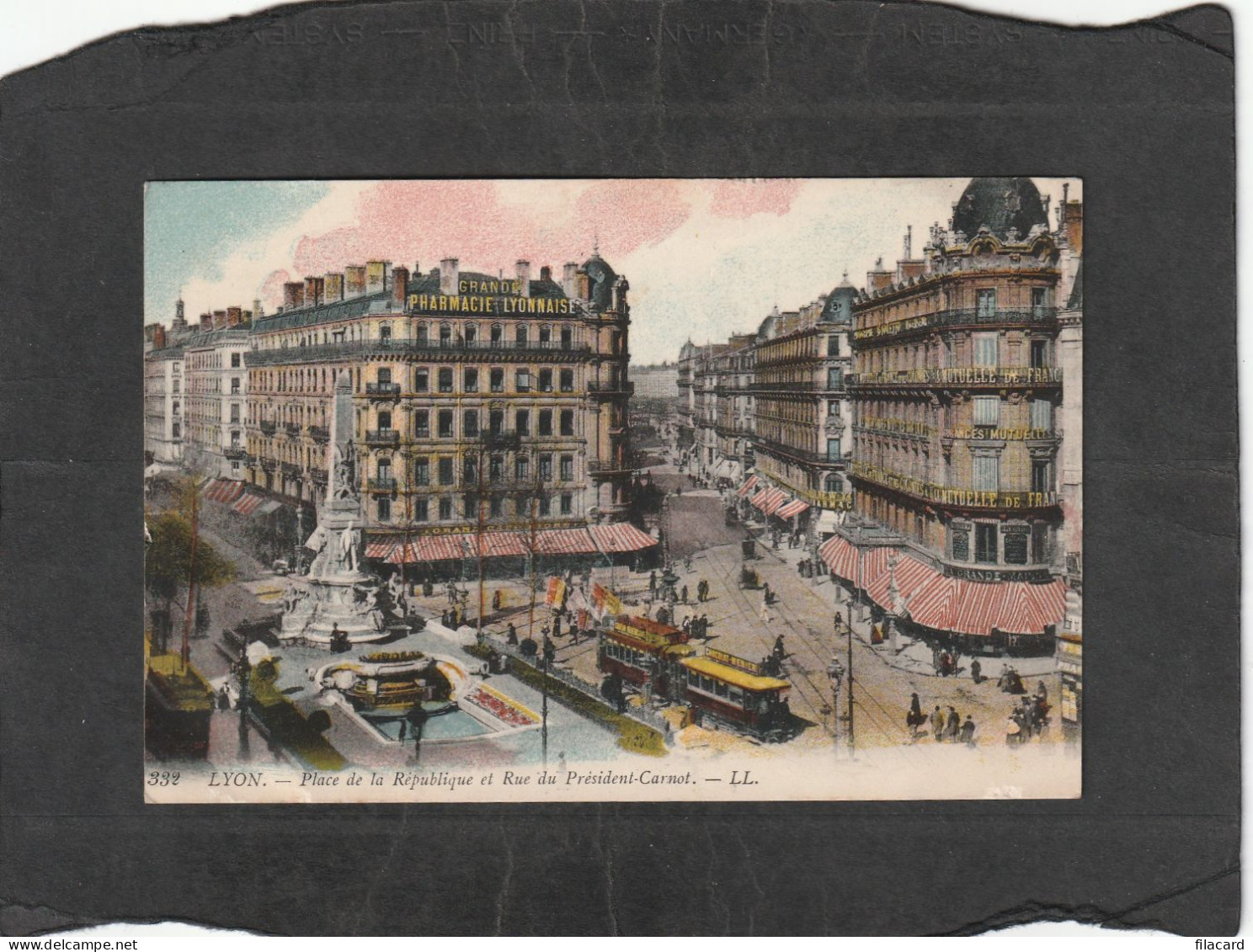 127246          Francia,   Place  De La  Republique  Et  Rue  Du  President-Carnot,   VGSB   1914 - Lyon 3