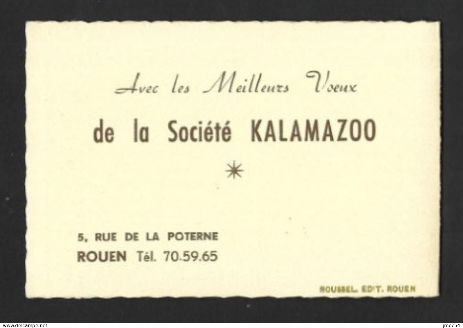 Petit Calendrier De Poche 1972.  Sté Kalamazoo à Rouen.   Alphonse Karr. - Klein Formaat: 1971-80