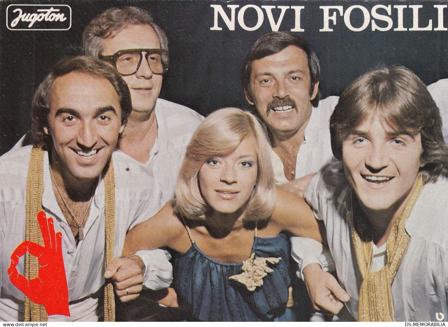 Croatian Band Novi Fosili Jugoton Card W Signatures Autographs - Jugoslawien