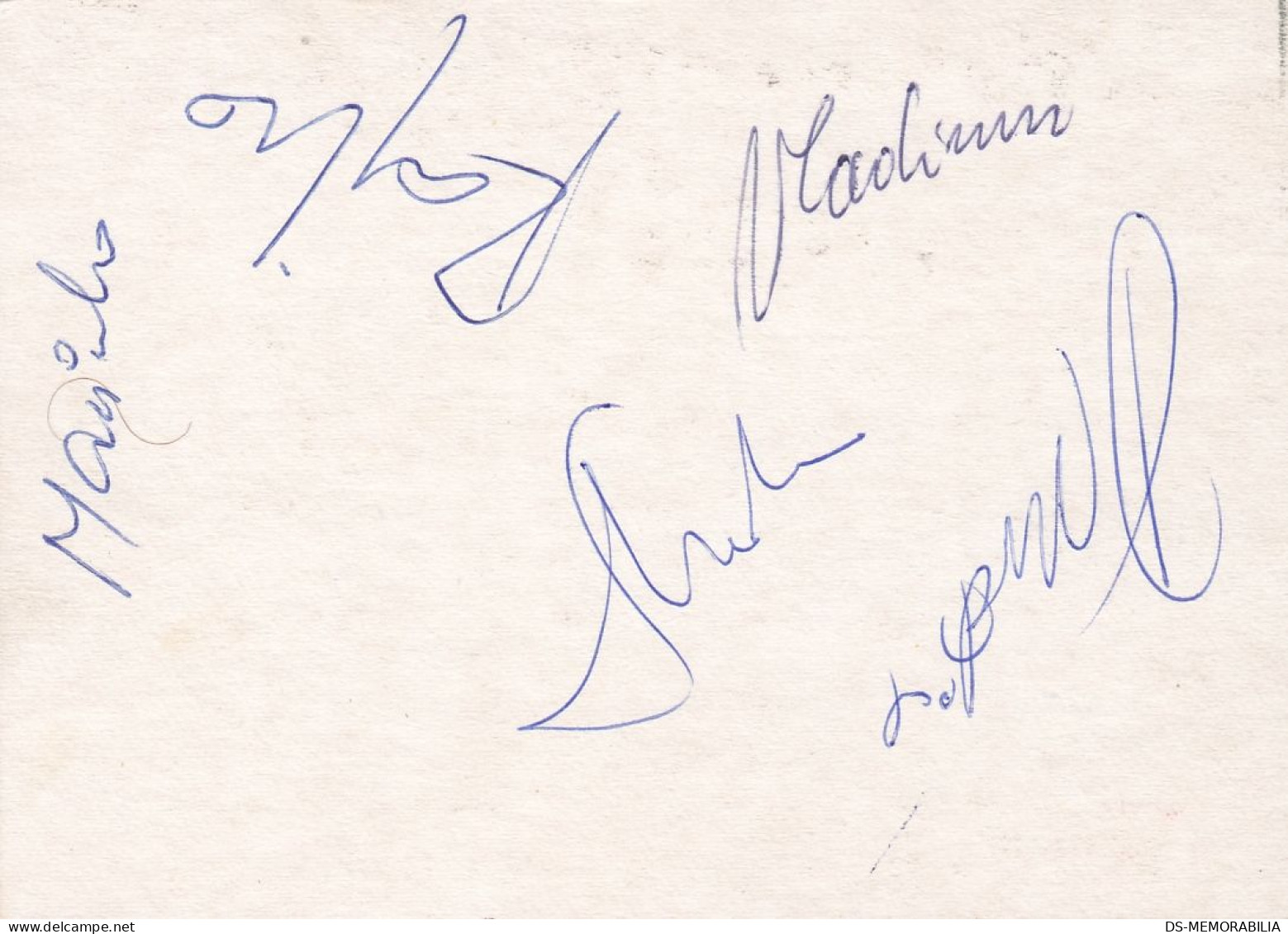 Croatian Band Novi Fosili Jugoton Card W Signatures Autographs - Jugoslawien