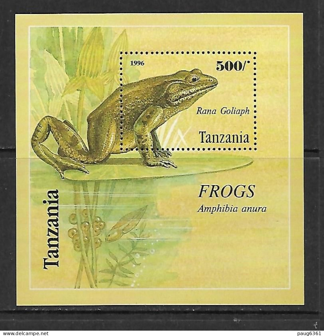 TANZANIE 1996 GRENOUILLE  YVERT N°B287  NEUF MNH** - Rane