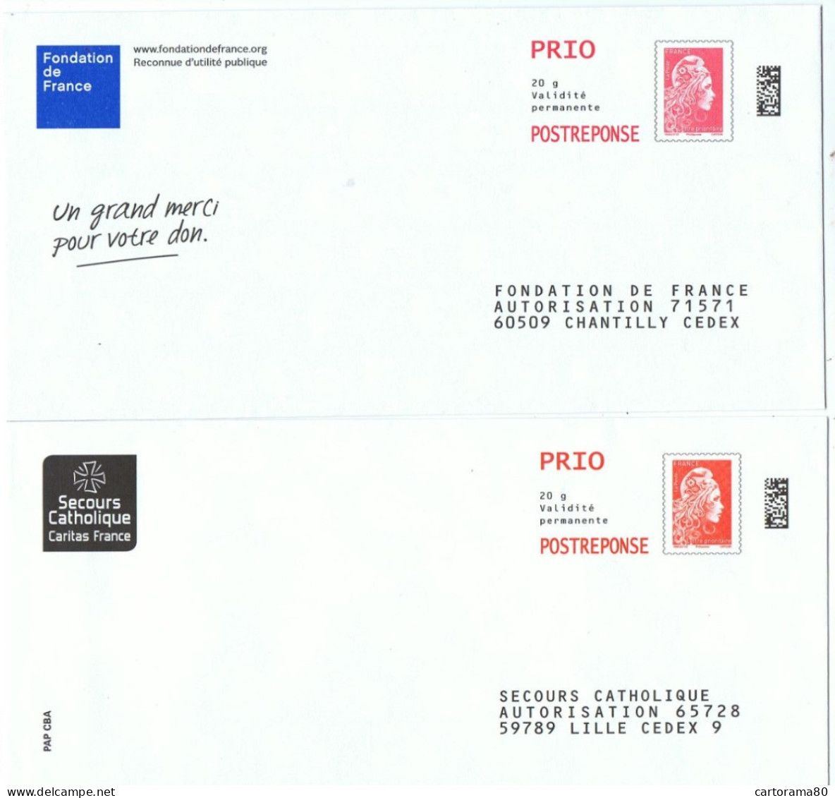 Lot De 9 Postreponse - Collections & Lots: Stationery & PAP