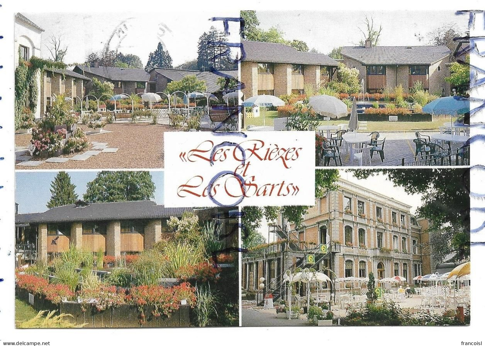 Cul-des-Sarts (B-5660). Domaine Restaurant Les Rièzes Et Les Sarts. Carte Mosaïque - Couvin