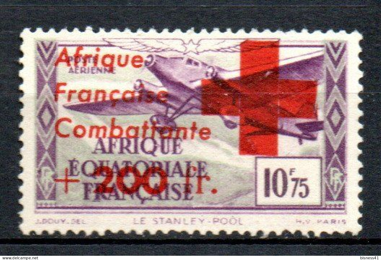 Col41 Colonies AEF Afrique équatoriale PA Croix Rouge N° 29 Neuf XX MNH Cote 350,00 € - Ongebruikt