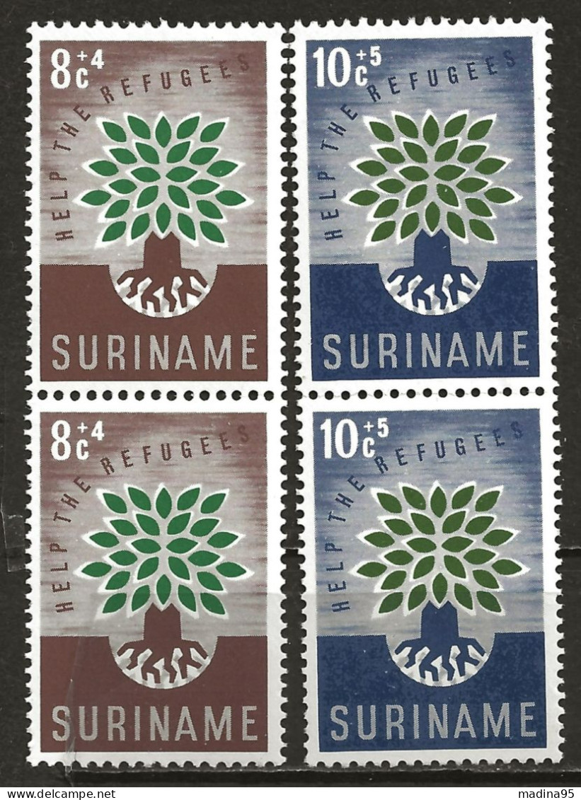 SURINAM: **, N° YT 332 Et 333 X 2, En Paires, TB - Suriname ... - 1975