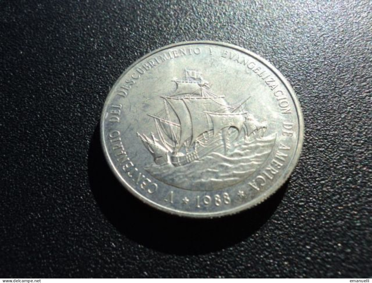 RÉPUBLIQUE DOMINICAINE * : 1 PESO   1988 (c)    KM 66    NON CIRCULÉE