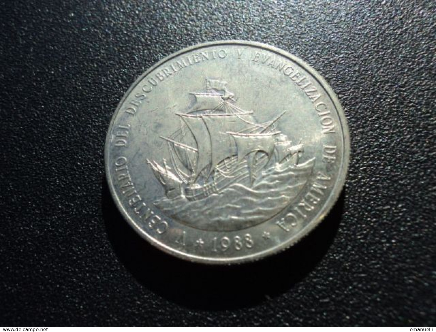 RÉPUBLIQUE DOMINICAINE * : 1 PESO   1988 (c)    KM 66    NON CIRCULÉE