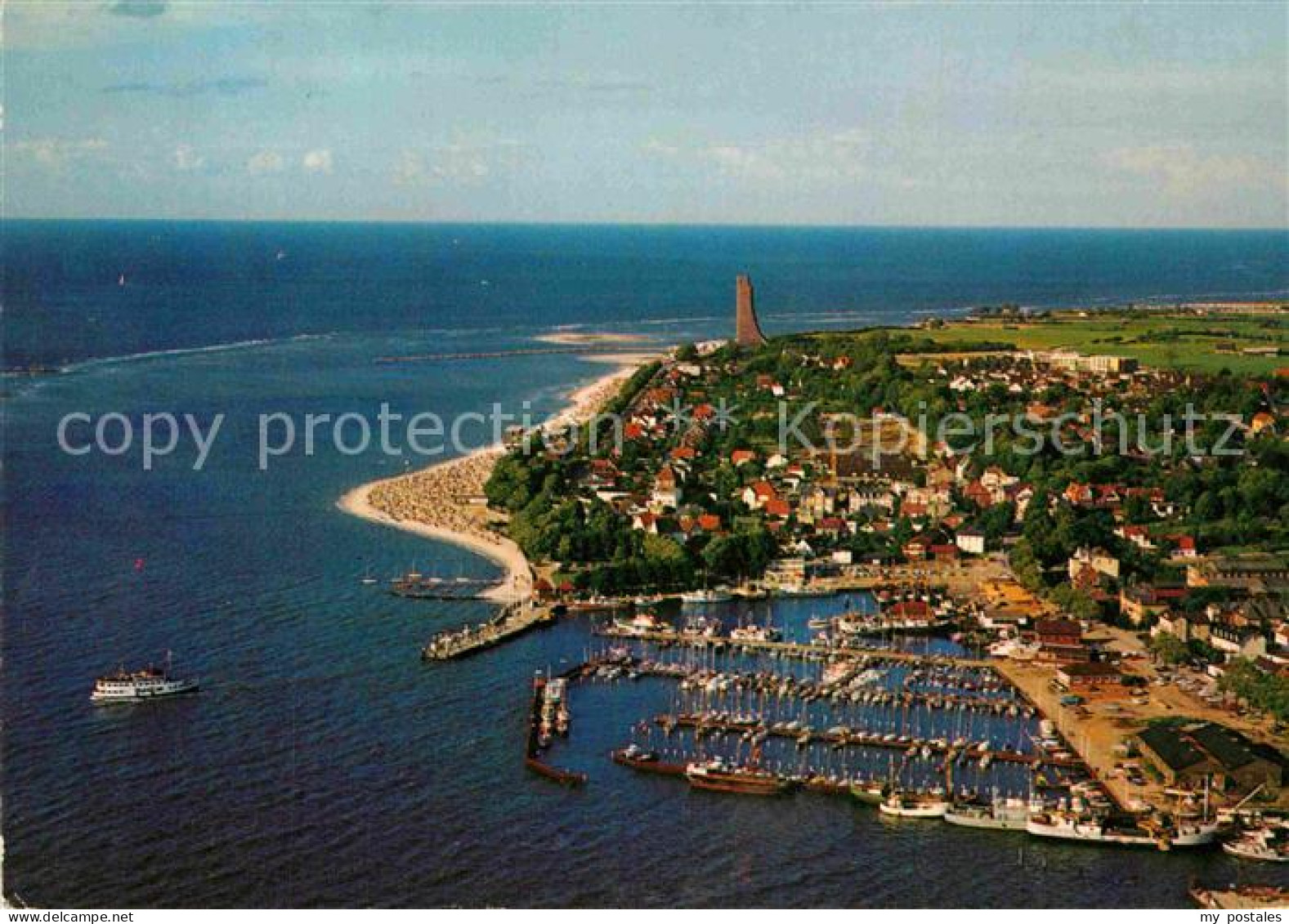 72789338 Laboe Hafen Marine Ehrenmal Fliegeraufnahme Laboe - Laboe