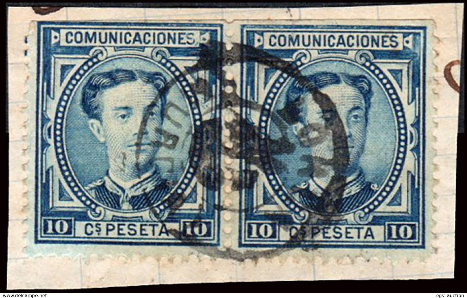 Murcia - Edi O 175(2) - Fragmento Mat Fech. Tp. II "Lorca" - Used Stamps