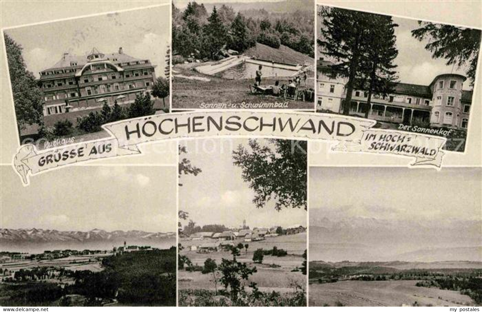 72789283 Hoechenschwand Kurhaus Schwimmbad Sonnenhof Landschaftspanorama Alpen H - Hoechenschwand