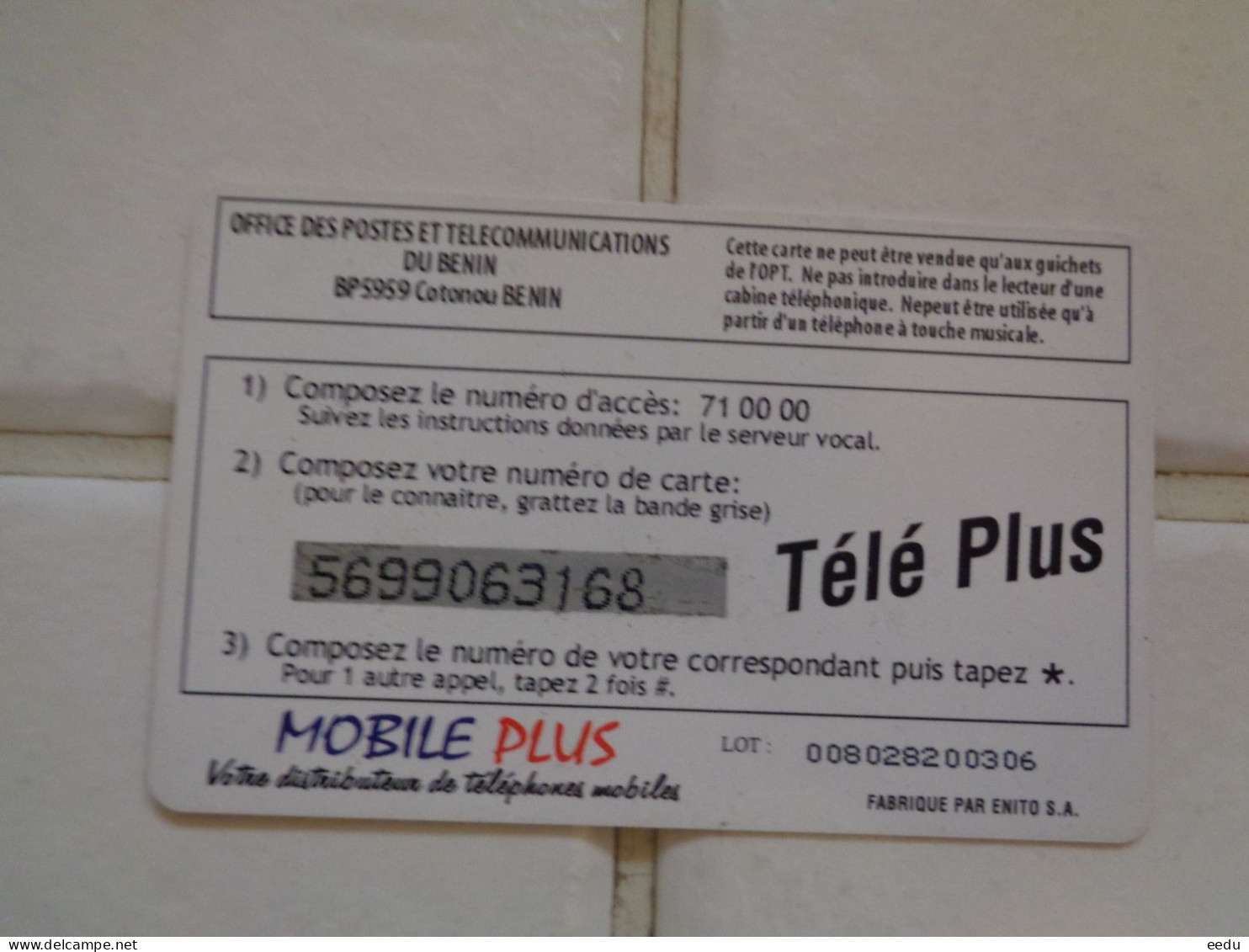 Benin Phonecard - Benin