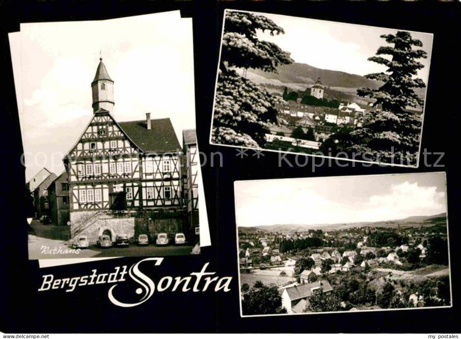 72789143 Sontra Panorama Rathaus  Sontra - Sontra