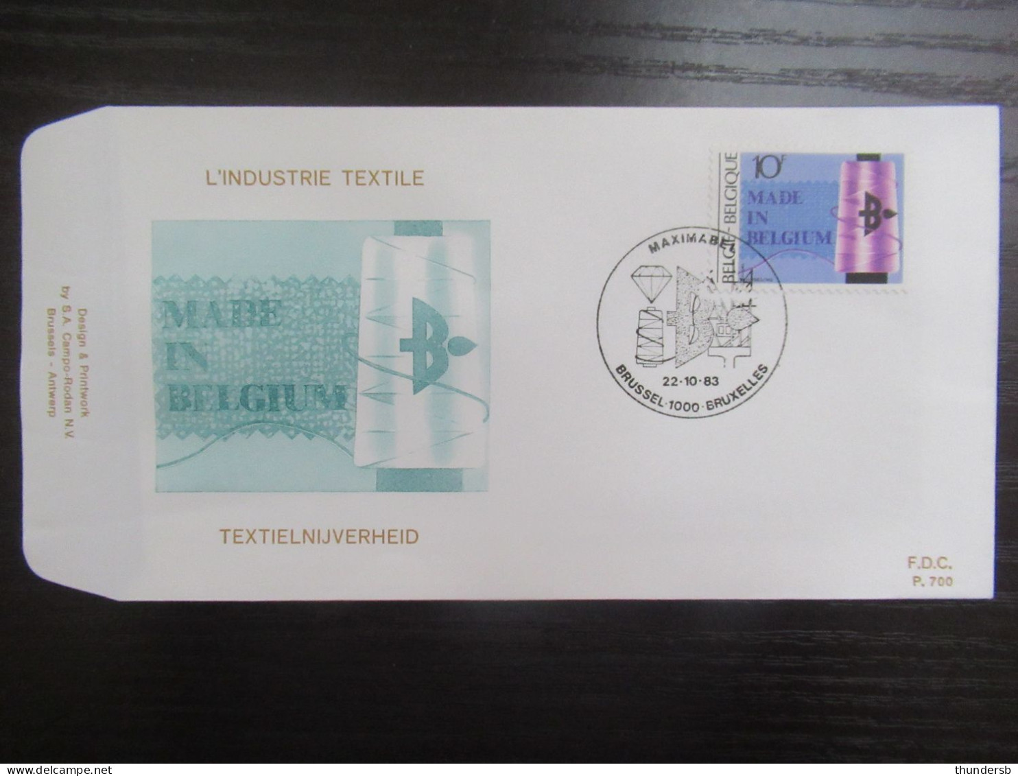 FDC 2103/05 'Made In Belgium' - 1981-1990