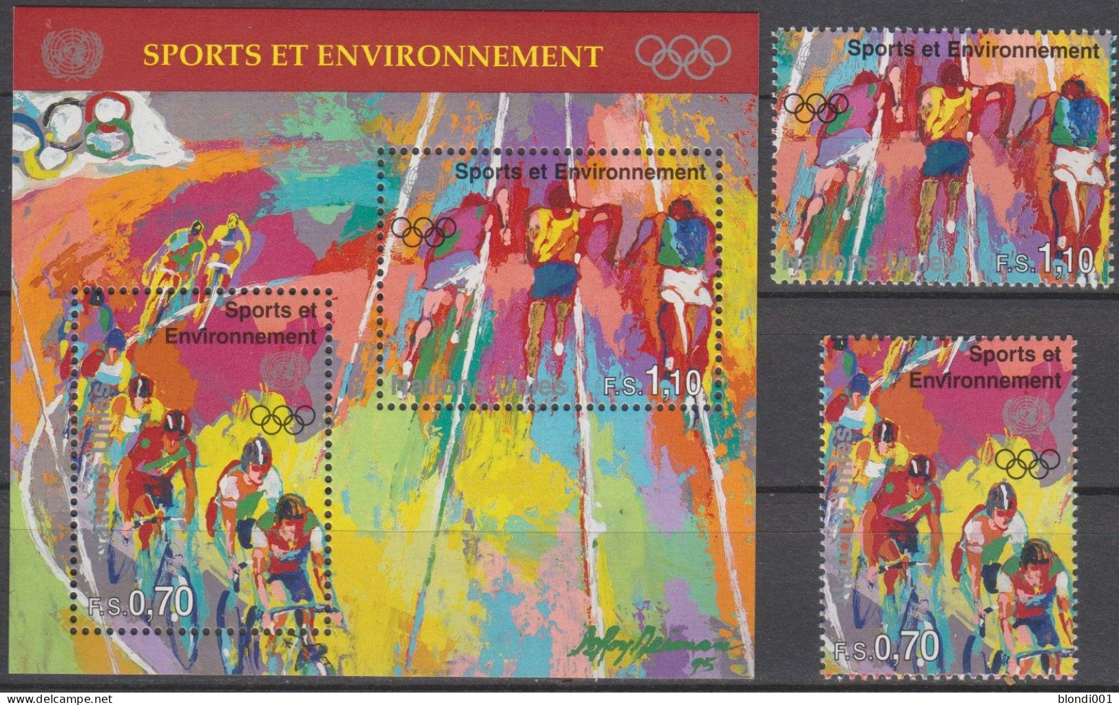 Olympics 1996 - Cycling - UNO - S/S+Set MNH - Ete 1996: Atlanta