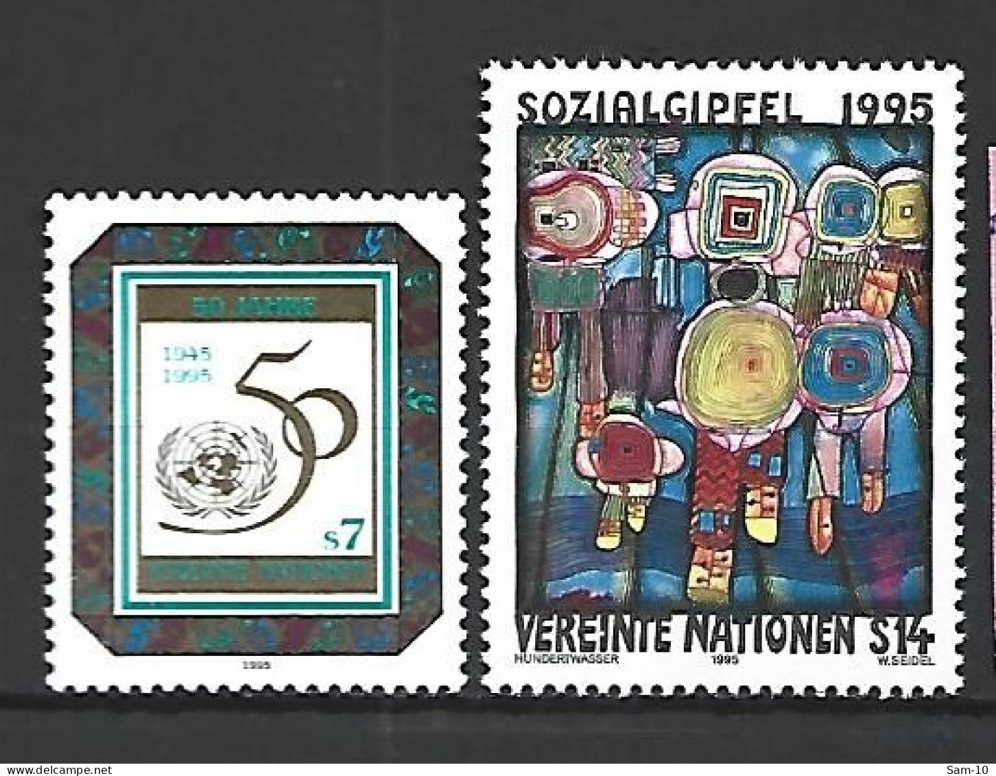 Timbres Nations-Unies Vienne Neuf ** N 198 / 199 - Unused Stamps